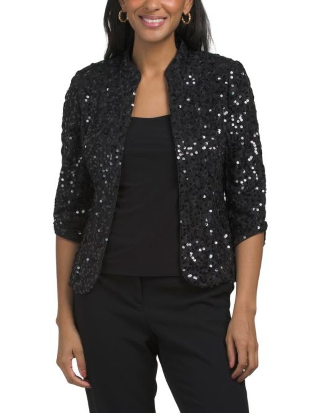 ALEX EVENINGS Petite 2pc Sequin Twinset
